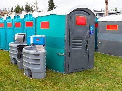 Professional portable toilet for construction services in Montgomery